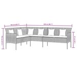 vidaXL Ensemble à manger de jardin coussins 2Pièces noir résine tressée