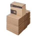 Pack and Move - Lot 24 cartons pour expédition - Taille M - 21 x 32 x 15 cm - Carton renforcé - 20 KG max