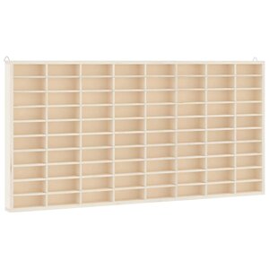 vidaXL Vitrine de collection en bois avec 80 compartiments 80 x 4 5 x 40 5 cm