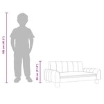 vidaXL Canapé pour enfants marron 70x45x30 cm tissu