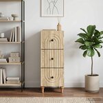 vidaXL Armoire à tiroirs 33 x 34 5 x 90 cm Bois d'ingénierie