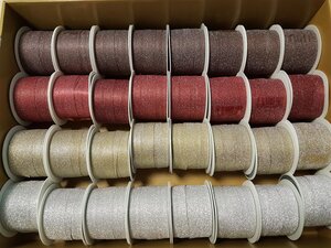 Plateau 32 bobinots glitter 10mx10mm assortiment brillant clairefontaine