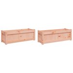 vidaXL Jardinières 2 Pièces cm bois massif douglas