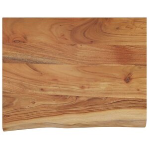 vidaXL Étagère murale rectangulaire massif acacia bordure assortie