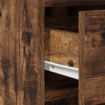 vidaXL Buffet avec tiroir Chêne fumé 40 x 41 x 75 cm Bois d'ingénierie