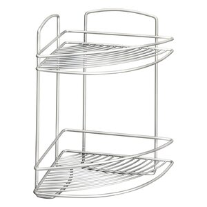 Metaltex Support de douche d'angle à 2 niveaux Onda Argenté