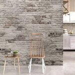 DUTCH WALLCOVERINGS Papier peint Old Brick Wall Gris