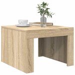 vidaXL Table basse Chêne sonoma 50x50x35 cm Bois d'ingénierie