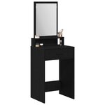vidaXL Table de Toilette Chêne noir 50 x 41 x 140 cm Bois d'ingénierie