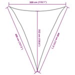 vidaXL Voile d'ombrage 160 g/m² Vert clair 3x4x4 m PEHD