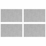 vidaXL Plaques à damier 4 Pièces Argent 50 x 30 cm Aluminium