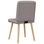 vidaXL Chaises à manger lot de 4 taupe tissu