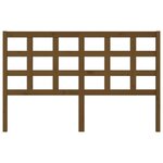 vidaXL Tête de lit Marron miel 156x4x100 cm Bois massif de pin