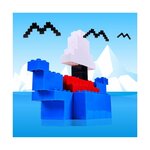 Androni Giocattoli 104114112 - Blox 100 : 4 briques bleues dans une boîte