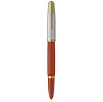 Stylo plume haut de gamme Parker 51 Premium  Rouge rage  Plume fine  Cartouches d'encre bleue et noire  coffret cadeau