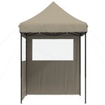 vidaXL Tente de fête Taupe 200 x 200 x 306 cm Tissu Oxford