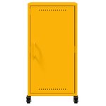 vidaXL Buffet jaune moutarde 36x39x72 cm acier laminé à froid