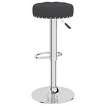 vidaXL Tabourets de bar lot de 2 noir tissu