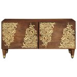 vidaXL Table basse Marron miel 80 x 50 x 40 cm Bois de mangue massif