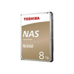 TOSHIBA - Disque dur Interne NAS - N300 - 8To - 7 200 tr/min - 3.5" (HDWN180EZSTA)