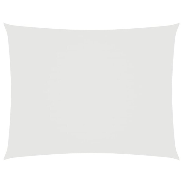 vidaXL Voile de parasol tissu oxford rectangulaire 6x7 m blanc