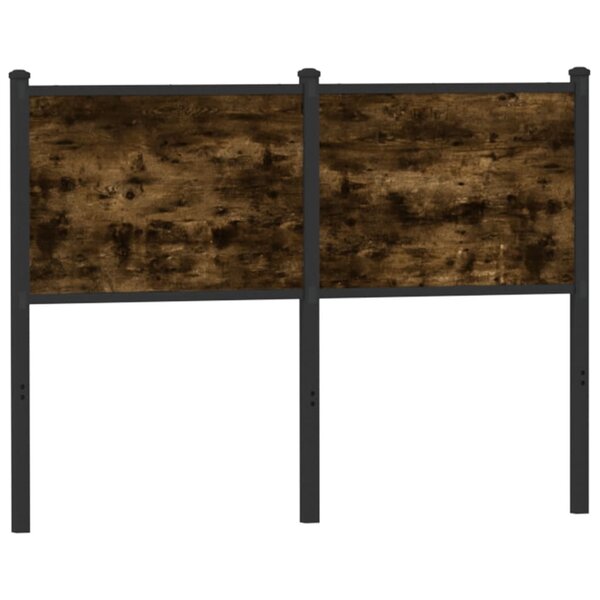 vidaXL Tête de lit de remplacement chêne fumé 120 cm bois d'ingénierie et acier