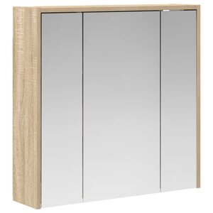vidaXL Armoire Miroir de Salle de Bain Chêne Sonoma