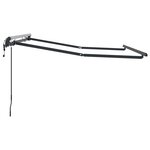 vidaXL Cadre de auvent Anthracite 2.5 x 2 m Métal