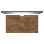 vidaXL Meubles de salle de bain Chêne fumé Bois d'ingénierie