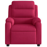 vidaXL Fauteuil inclinable rouge bordeaux velours