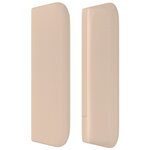 vidaXL Tête de lit avec oreilles Cappuccino 163x16x78/88 cm Similicuir