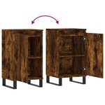 vidaXL Buffet chêne fumé 40x35x70 cm bois d'ingénierie