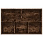 vidaXL Bibliothèque/Buffet chêne fumé 50x25x80 cm bois d'ingénierie