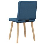 vidaXL Chaises à manger lot de 2 bleu tissu