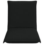 vidaXL Fauteuil de sol ajustable Noir Tissu
