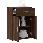 vidaXL Buffet chêne marron 60x30x84 cm bois d'ingénierie