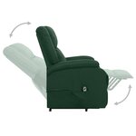vidaXL Fauteuil Vert foncé Tissu