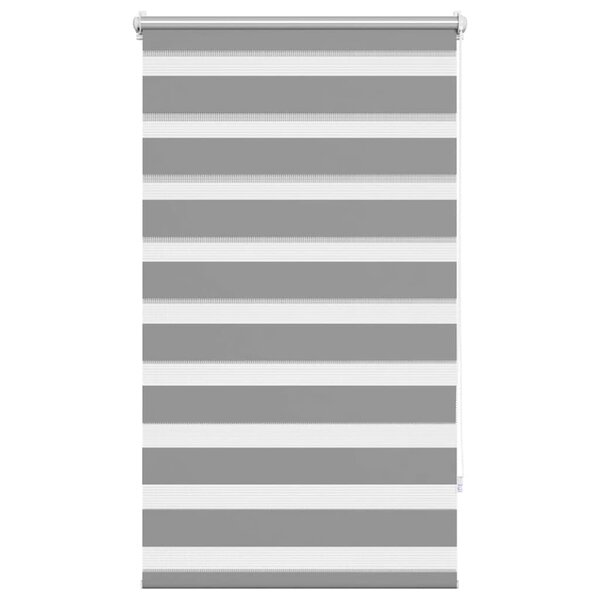 vidaXL Store vénitien Zebra 90 9 x 150 cm largeur du tissu 86 7 cm gris