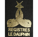 Registre 390x255 Quadrillé 200 Pages - Noir Toilé - Le Dauphin
