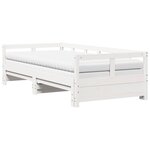 vidaXL Lit de jour et lit gigogne et matelas 80x200 cm bois pin massif