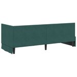 vidaXL Cadre de lit d'angle Vert foncé 80 cm x 200 cm tissu