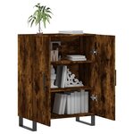 vidaXL Buffet chêne fumé 69 5x34x90 cm bois d'ingénierie