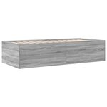 vidaXL Lit de jour et tiroirs sonoma gris 90x200 cm bois d'ingénierie
