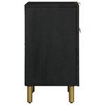 vidaXL Table de chevet noir 50x33x60 cm bois d'ingénierie
