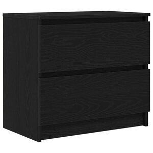 vidaXL Meuble TV noir 60x35x54 cm bois d'ingénierie
