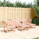 vidaXL Salon de jardin 5 Pièces bois massif douglas
