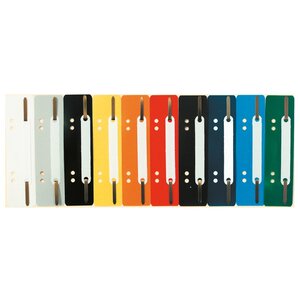 Relieur à lamelle Fixe-dossiers, PP, 250 pièces assorties