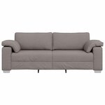 vidaXL Canapé Taupe 219 x 80 x 82 cm tissu