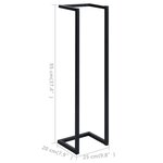 vidaXL Porte-serviette Noir 25x20x95 cm Fer