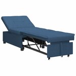 vidaXL Canapé-Lit Bleu 194 x 67 x 37 cm tissu